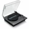 Siksnas piedziņas audio atskaņotājs Lenco LS-10, melns, ar iebūvētiem skaļruņiem, 33/45 RPM, RCA izeja, austiņu ligzda