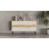 Kumode Cama Meble INSERTO 3D 143,5×40×80 cm — kašmira apdare ar LED