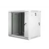DIVSEKCIJU SIENAS MONTĀŽAS SKAPIS 19 inch 12U 600X600 PELĒKS LANBERG (PLAKANS IEPAKOJUMS)