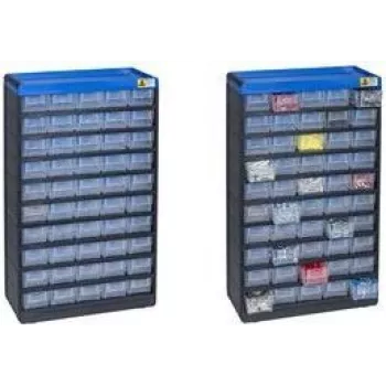 Uzglabāšanas kaste Allit VarioPlus 30,0 x 13,5 x 52,5 cm — plastmasas organizatoru konteiners, kraujama