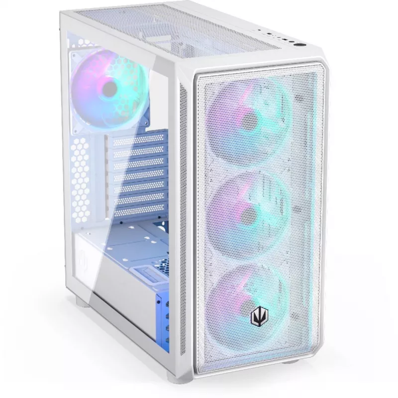 Endorfy Arx 700 ARGB datora korpuss, Midi-Tower, ATX, rūdīts stikls - ieskaitot 4x 140 mm ARGB ventilatorus, balts (EY2A017)