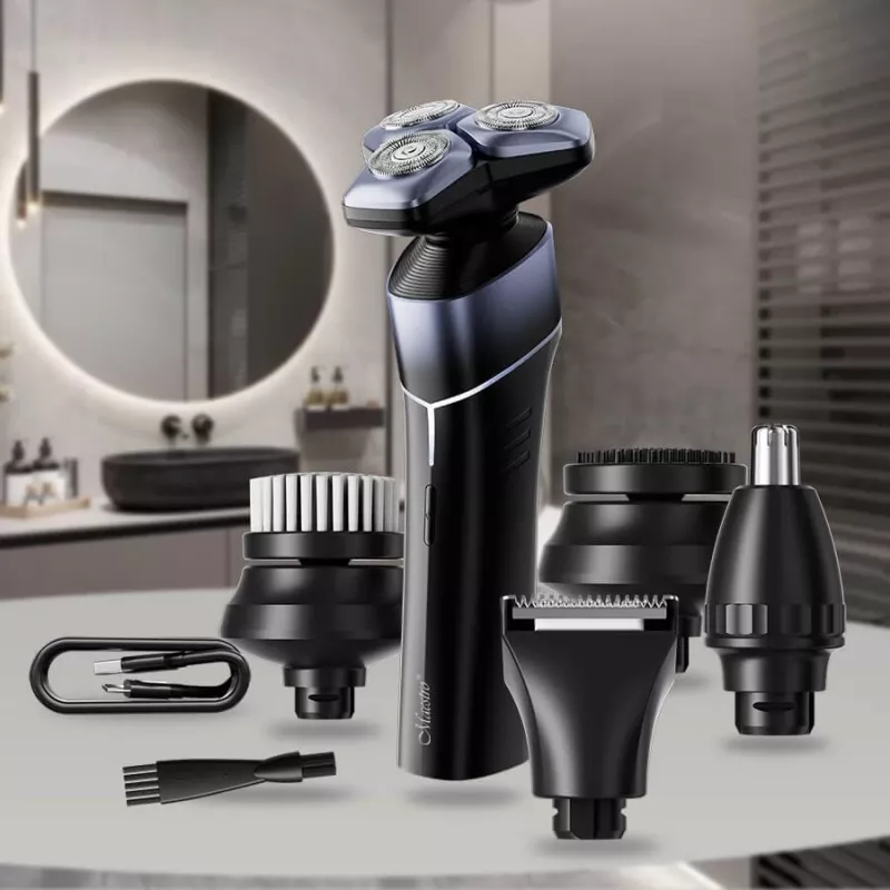 Elektrisks 5-in-1 uzlādējams ūdensizturīgs skūšanās komplekts Maestro MR-675 ar USB uzlādi