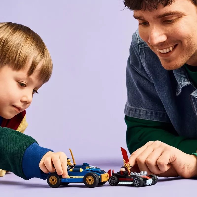 Būvējamie bloki Ninjago 71840 Sacīkšu duelis Rogue pret Drix