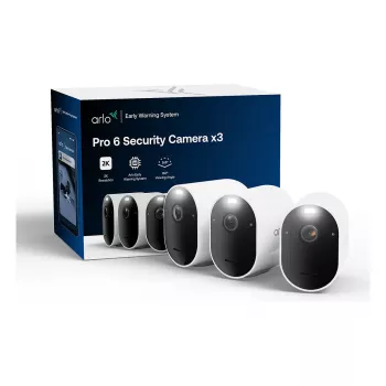 ARLO Pro 6 - 2025 Edition - Tīkla novērošanas kamera - Āra zona, Iekštelpu zona - laikapstākļiem izturīga - Krāsa (diena/nakts)