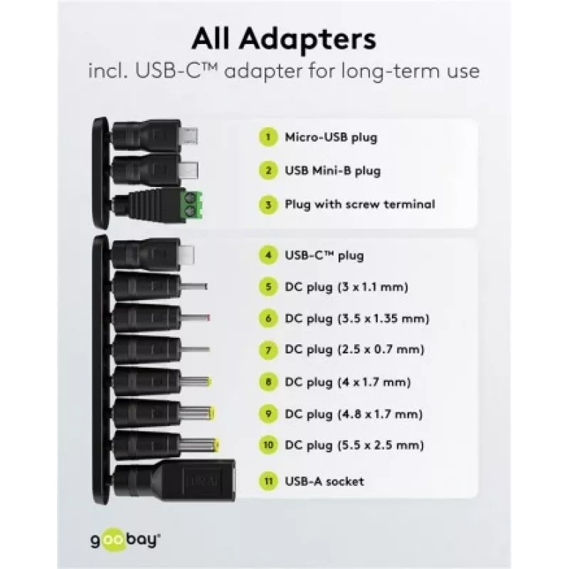 strāvas adapteris Goobay 64571