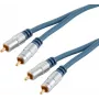 Audio kabelis S/CONN SP40105 5m 2xRCA zils