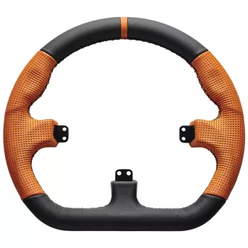 Sim sacīkšu stūres aploks Asetek SimSports GT Rim Closed D ādas oranža