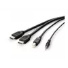 Belkin Secure KVM Combo kabelis - Video- / USB- / Audio-kabelis - TAA-Compliant - USB, Mini-Plug, HDMI (M)