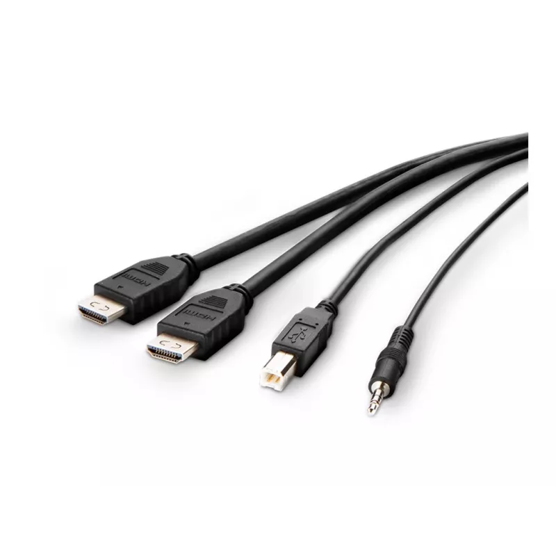 Belkin Secure KVM Combo kabelis - Video- / USB- / Audio-kabelis - TAA-Compliant - USB, Mini-Plug, HDMI (M)