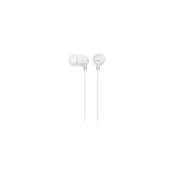 Sony MDR-EX15LP, vadu, 8 - 22000 Hz, mūzika, 3 g, austiņas, balta