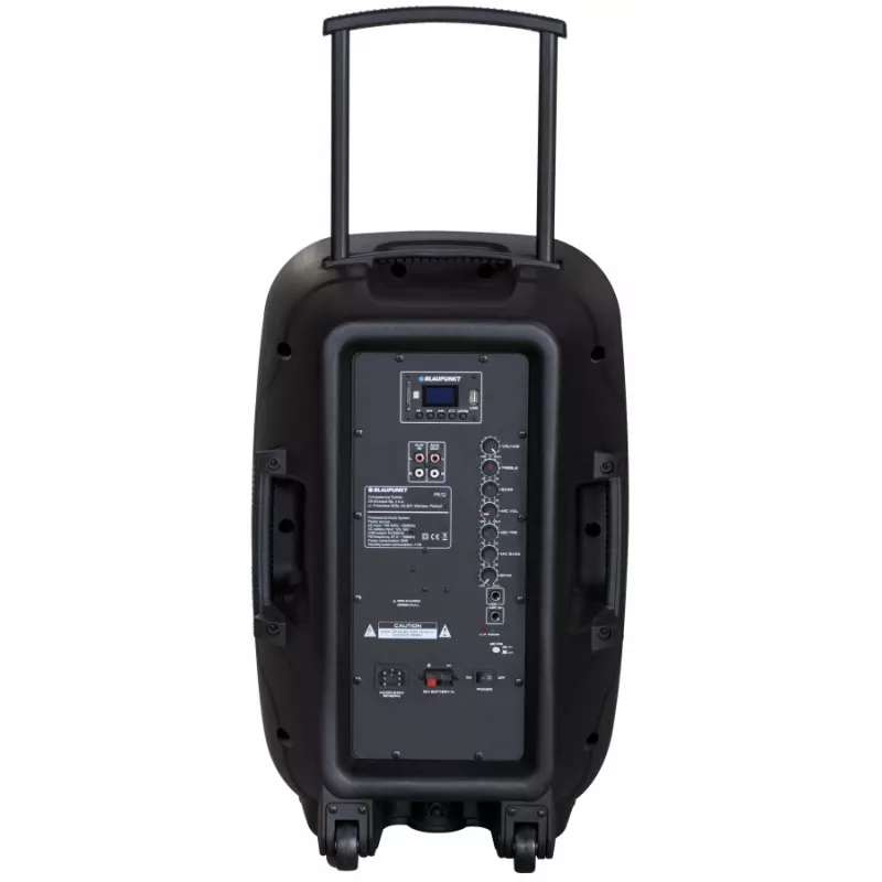 Blaupunkt PA12 portatīvais skaļrunis 650 W Stereo portatīvais skaļrunis Melns