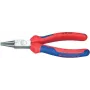 Knipex apaļknaibles ar garumu 160 mm, pulēta galva, daudzkomponentu rokturi