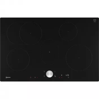 Neff N 90 Melna Iebūvējama 80 cm Zonas indukcijas plīts virsma 5 zona(s)