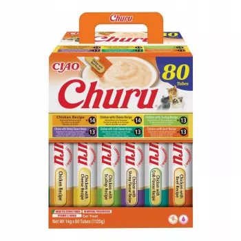 INABA Churu Chicken mix - kaķu gardumi - 80x14g