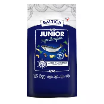 Sausā suņu barība BALTICA EXCELLENT Junior Salmon Hypoallergenic izmērs L/XL 12 kg