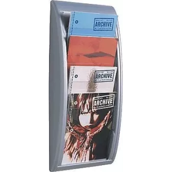 Žurnālu plaukts PaperFlow K540615 Sudraba