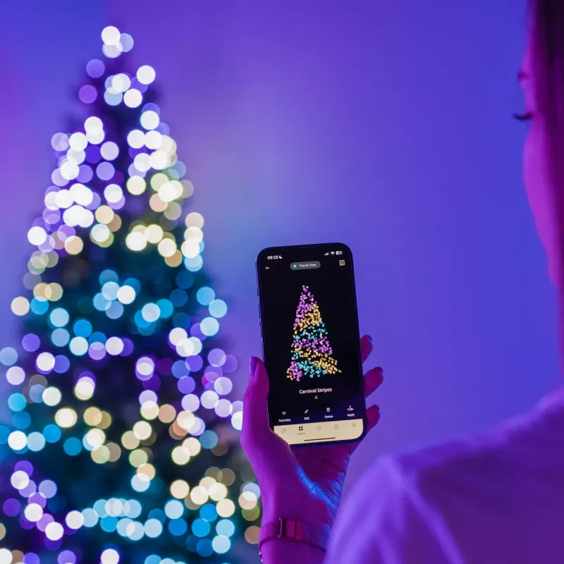 Twinkly Candies LED Ziemassvētku egles gaismas TWKP100RGB-T 6 m 100 pērļveida gaismas