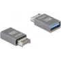 DeLOCK 67230 Kabeļa dzimuma pārveidotājs USB Type-E USB Type-A Pelēks