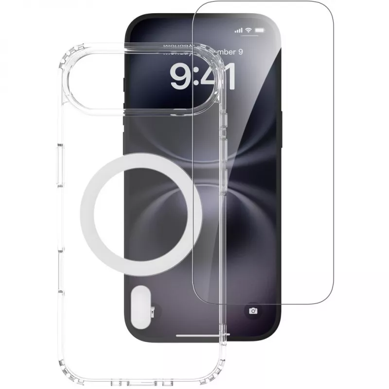 4smarts 360° Premium Protection aizsargkomplekts Apple iPhone Air, saderīgs ar MagSafe, caurspīdīgs