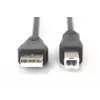 Digitus ASSMANN - USB kabelis - USB Type A, 4-pin (M) - USB Type B, 4-pin (M) - 50 cm (USB/USB 2.0) - Melns (AK-300105-005-S)