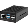 Joy-IT RB-AlucaseP5-01B SBC-Enclosure Raspberry Pi Aluminium Melns (RB-AlucaseP5-01B)