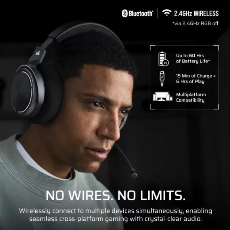 Austiņas Virtuoso Max Wireless Carbon