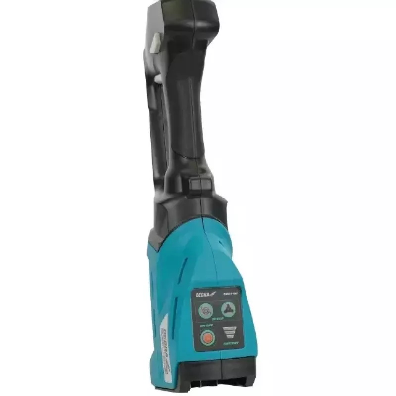 Cordless brush cutter Dedra DED7191 — baterija-powered grass trimmer, handheld garden tool