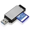 Hama 123900 karšu lasītājs USB 3.2 Gen 1 (3.1 Gen 1) Melns, Sudraba