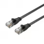 Ethernet kabelis Unitek Cat6 UTP RJ45 3 m, Gigabit, 250 MHz, melns, ciets vads, PVC apvalks
