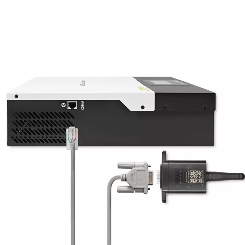 Wi-Fi modulis saules enerģijas invertoram QOLTEC 53963 RS232 — RS232 savienojamība, modelis 53963