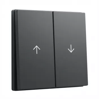Svārstslēdža pārsegs GIRA System 55 Wippe 2f Pfeil antracīts (modelis 329428)