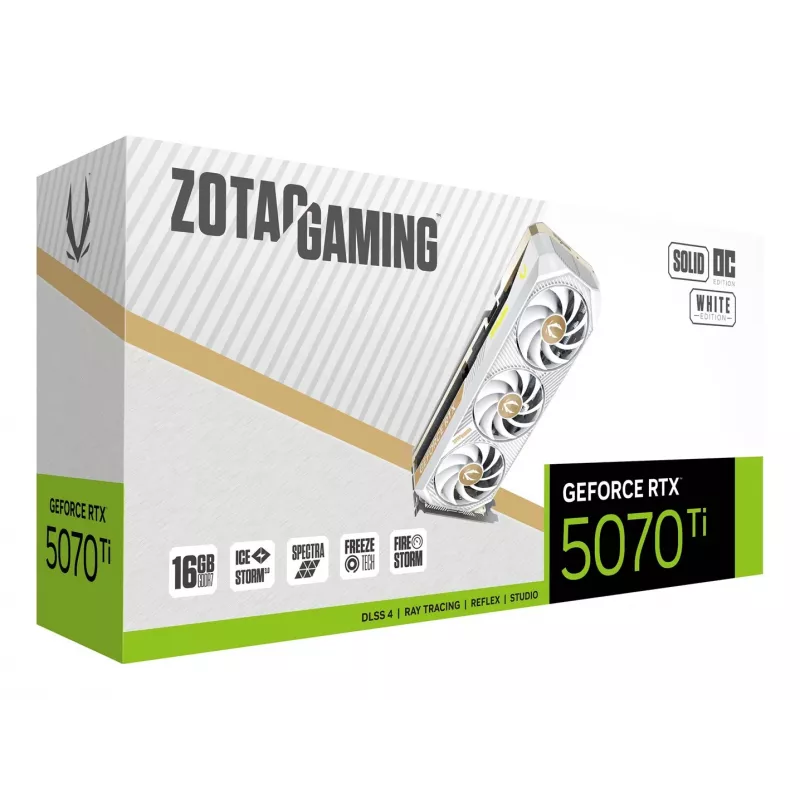 ZOTAC GAMING GeForce RTX 5070 Ti SOLID CORE OC 16GB GDDR7 grafikas karte