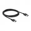 HDMI kabelis DeLOCK 85216 1,5 m, spraudnis-svižs, melns