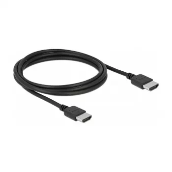 HDMI kabelis DeLOCK 85216 1,5 m, spraudnis-svižs, melns