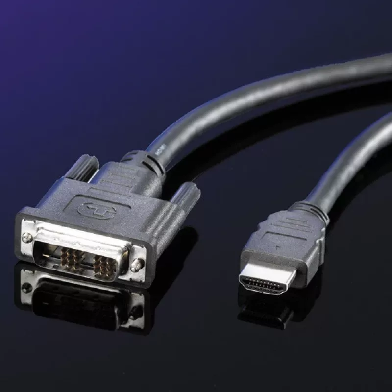 ROLINE kabelis DVI (18+1) ST - HDMI ST 3,0 m (11.04.5532)