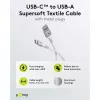 Goobay 74531 USB kabelis balts