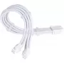 Barošanas bloka pagarinātājkabelis SILVERSTONE EPS 12V 8‑pin (30 cm) balts SST-PP07E-EPS8W-V2