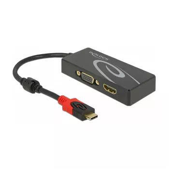 USB grafikas adapteris DeLOCK 87730 3840 x 2160 pikseļi Melns