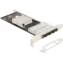 Delock PCI Express x4 karte uz 4 x SFP slots Gigabit LAN i350 (88342)