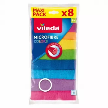 Tīrīšanas lupatiņa Vileda Microfibre Colors 8 gab.
