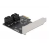 SATA PCI Express x1 karte DeLOCK 90010 zema profila formas faktors