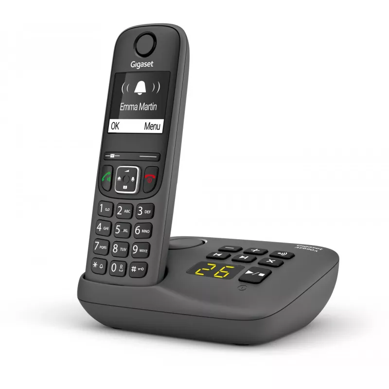 Analogais/DECT telefons Gigaset AE690A zvanītāja ID bezvadu klausule Antracīta