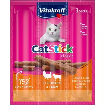 VITAKRAFT Cat Stick tītars un jēra gaļa - kaķu gardumi - 18 g