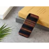 Viedtālruņa maciņš man and wood iPhone XR — melnkoka melns, aizsargājošs ciets apvalks
