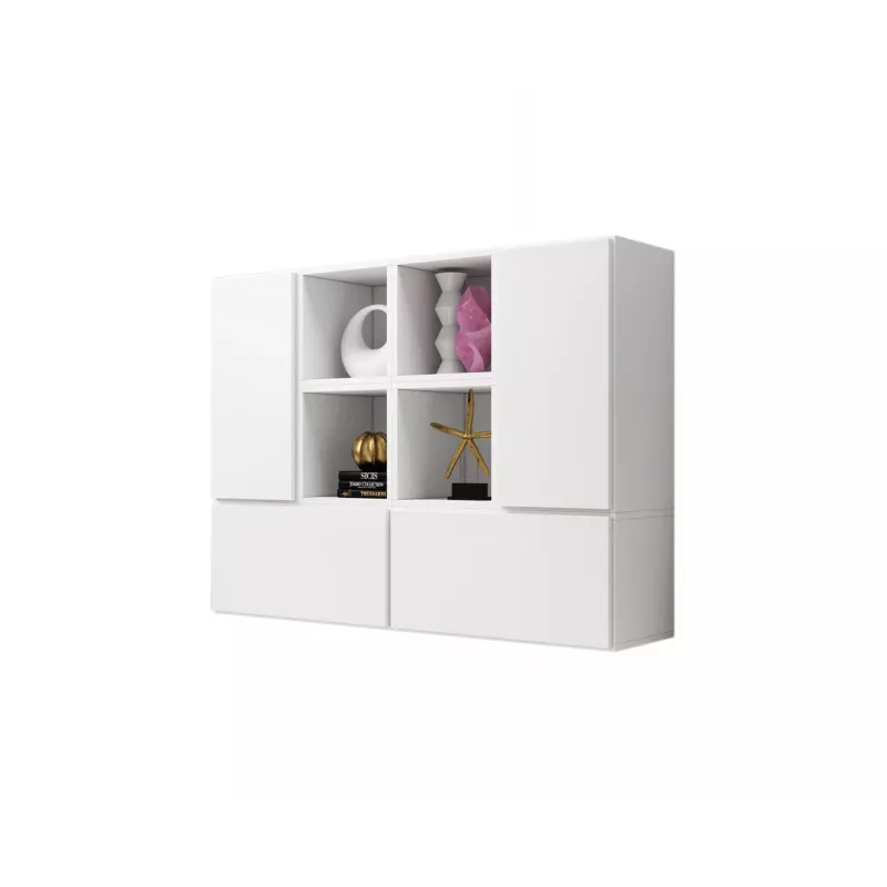 Cama living room furniture set ROCO 19 (4xRO3 + 4xRO6) Balts/Balts/Balts