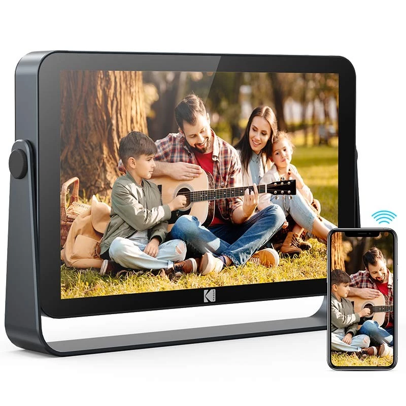 WiFi kamera Kodak RWF-109V dūmu pelēka — iekštelpu Wi‑Fi drošības kamera, kompakts dizains