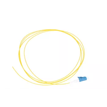 Pigtail LC/PC single-mode Extralink 1.5 m, 900 µm G.657.A1 FTTH, dzeltens, Easy-strip