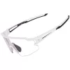 Rockbros 10172 UV400 baltas fotohromas velosipēdu brilles