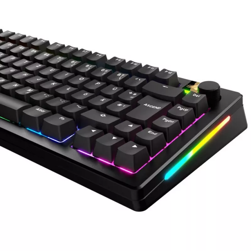 Taustiņu vāciņi GLORIOUS GPBT Basics — PBT taustiņu vāciņu komplekts, DE ISO izkārtojums, melns