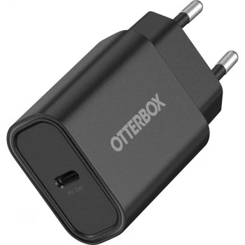 Sienas lādētājs OTTERBOX 20W USB-C ar USB Power Delivery, melns (78-81338)